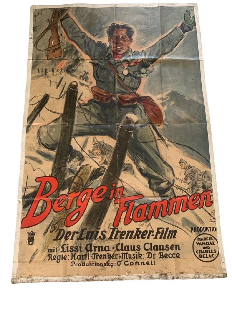 Large Movie Poster Bergen In Flammen 1931