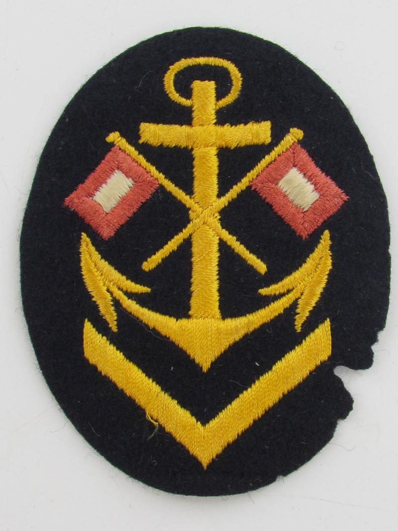 Kriegsmarine Senior Signals NCO Sleeve Patch