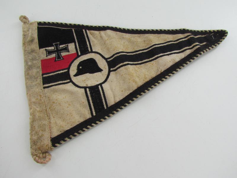 Steel Helmet/Association Car Pennant....Very Rare