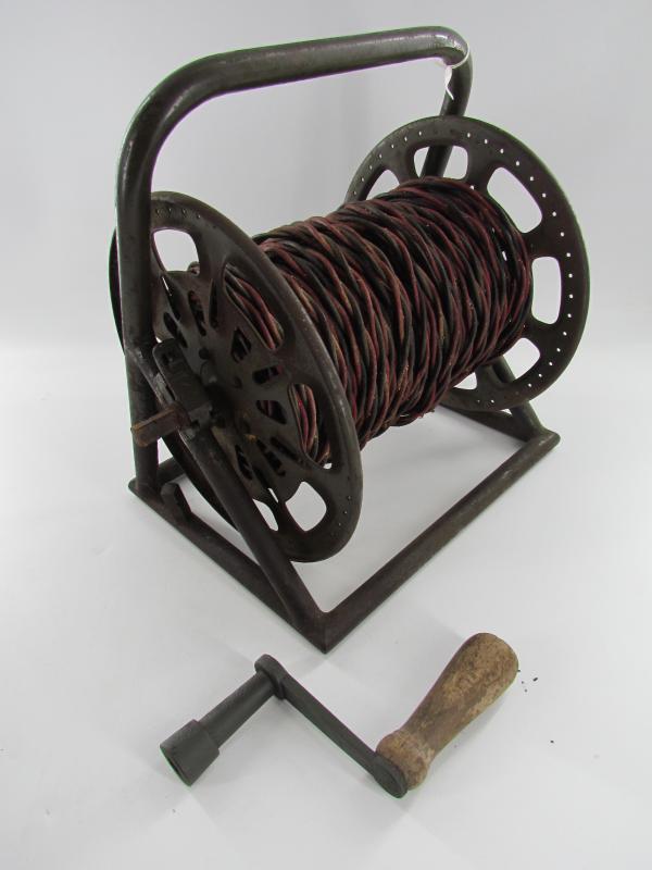 German Cable Drum Dispenser For Pioneer Explosive Cable...marked