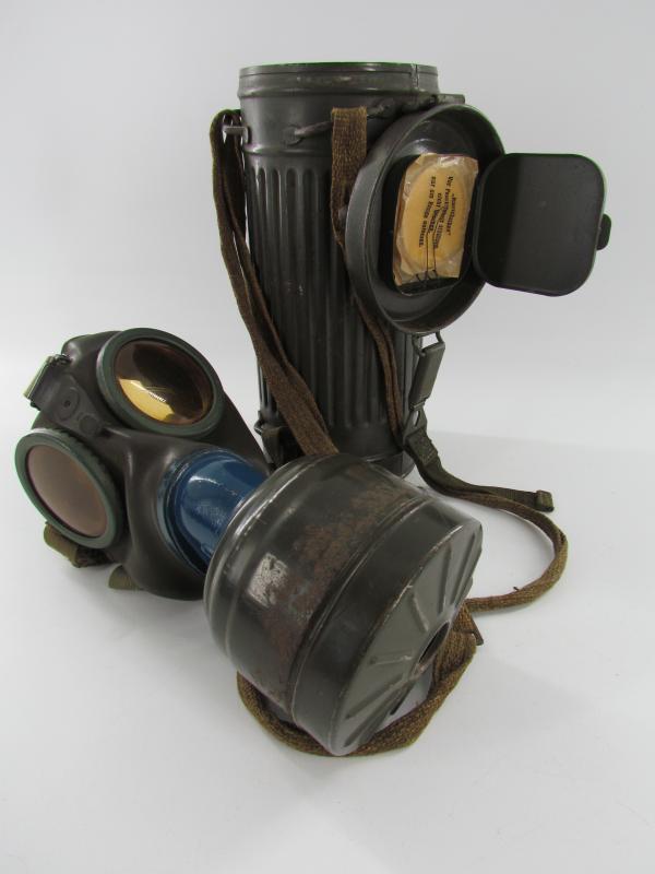 WH/SS Gasmask Cannister With M38 Gasmask and Filter