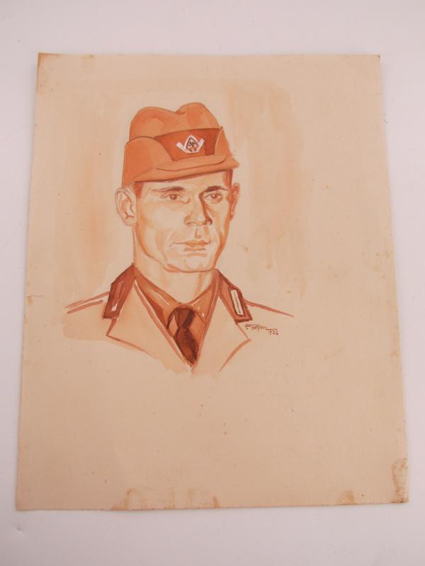 A Drawing Of An RAD Member Marked 1938