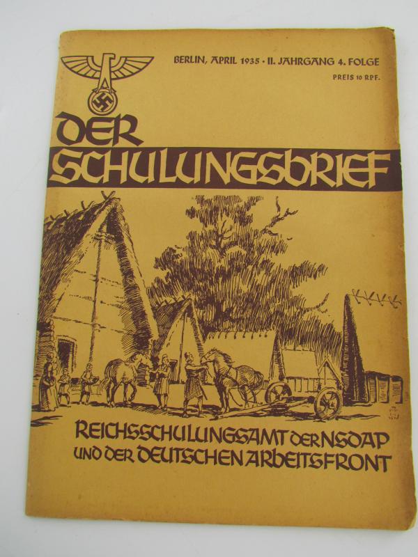 NSDAP Magazine Der Schulungsbrief 1935