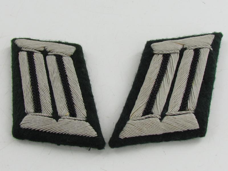 Wehrmacht Heer Pionier Officer's Collar Tabs