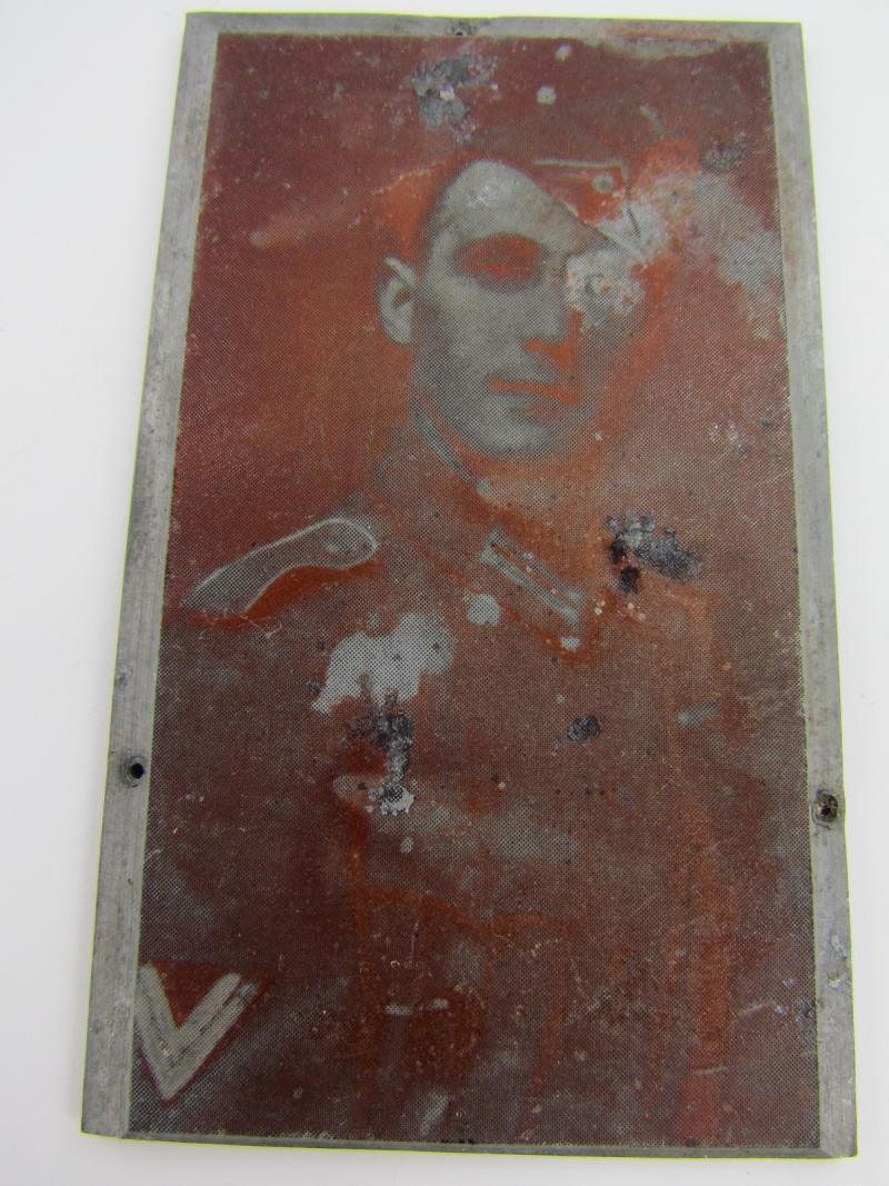 Original German Newspaper Photo “Druckplatte” (printing plate)