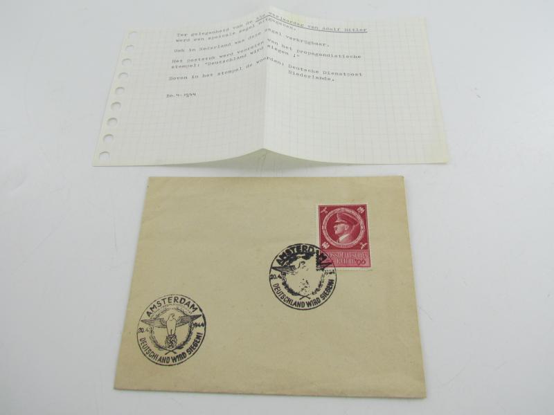 Envelope With Special Adolf Hitler stamp