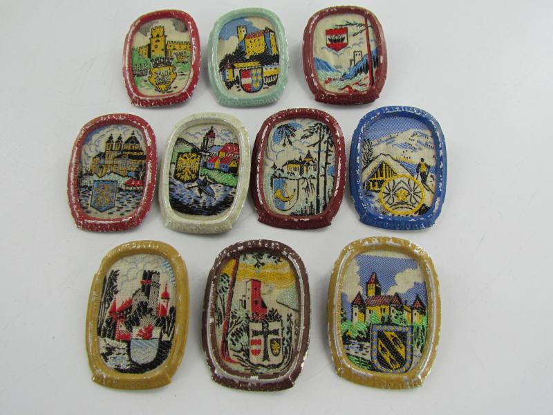 Winterhilfswerk ( WHW ) Embroidered Tinnies  ( 10x)