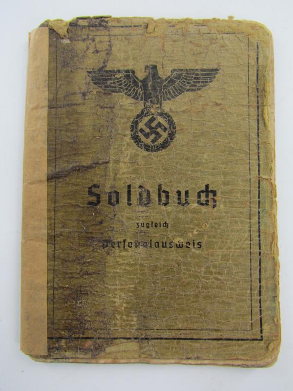 Wehrmacht Heer Soldbuch with a one of a kind history!