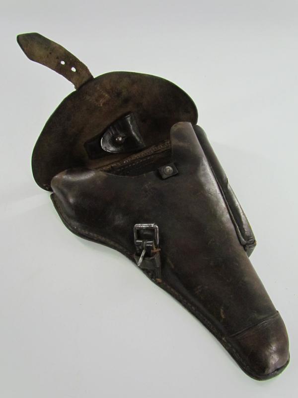 WW1 Hardshell P08 Luger Holster Dated 1915