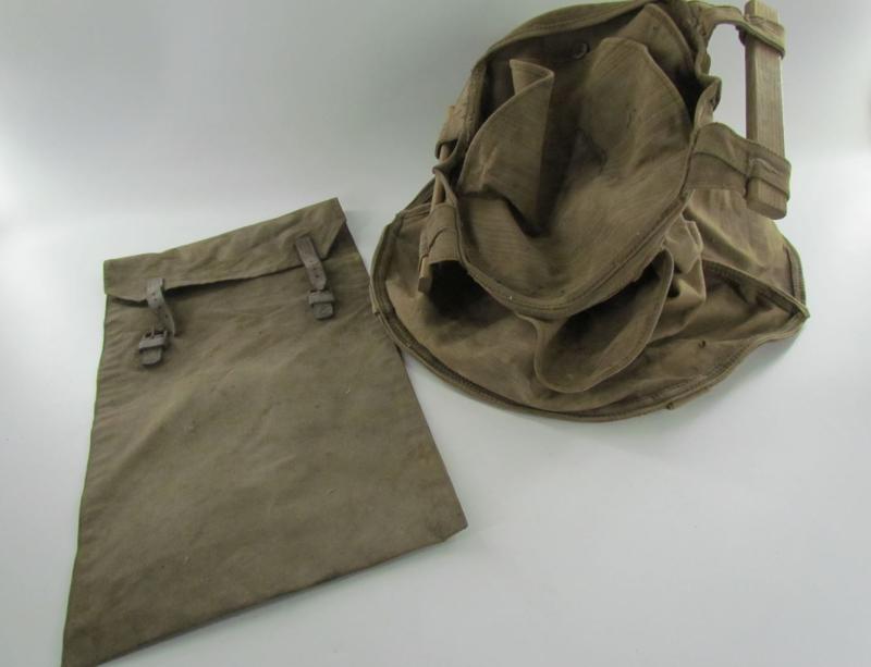 Original Large Wehrmacht Canvas Waterbag in Carrying Bag