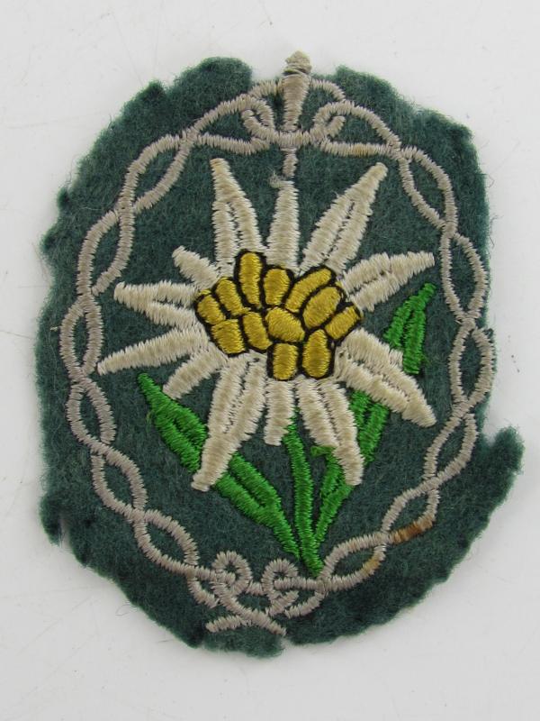 Wehrmacht Wool Edelweiss GBJ Insignia