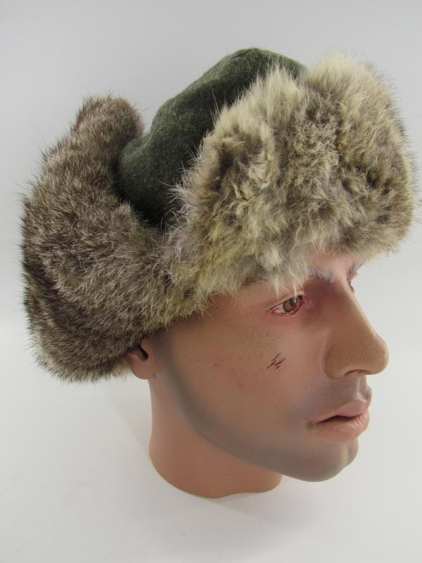 Wehrmacht ( Rabbit Fur )Winter Pelzmütze...RB Numbered 1943