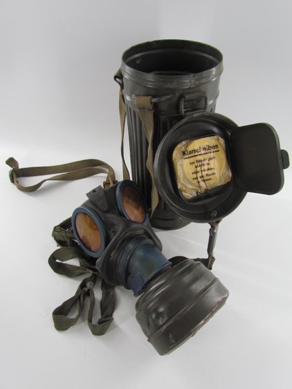 WH/SS Gasmask Cannister With M38 Gasmask and Filter