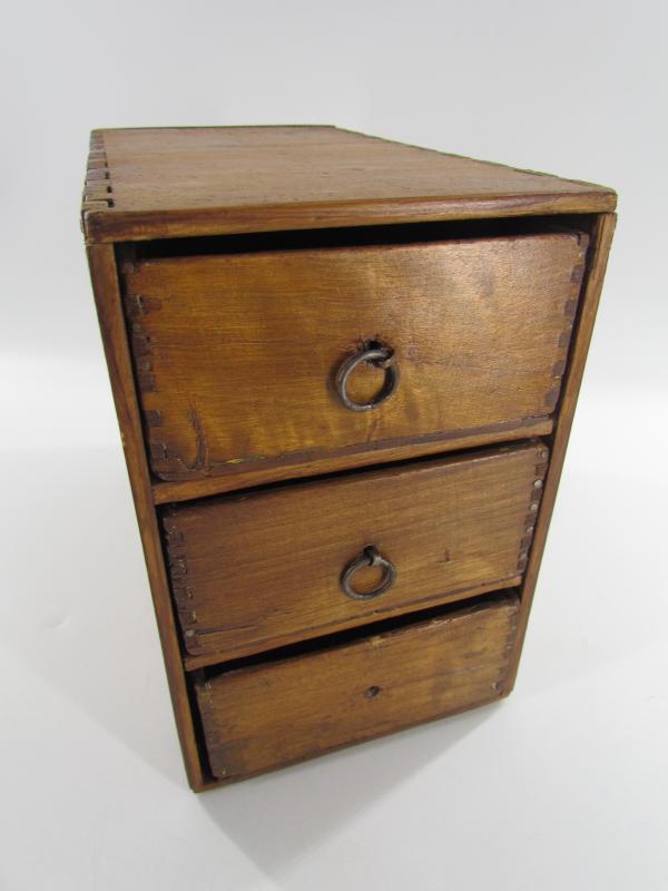 Wooden Cabinet With Drawers for German Soldier Locker