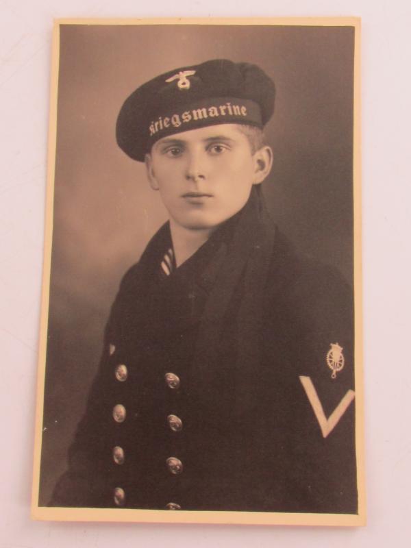 Portrait Photo of a Kriegsmarine Soldier