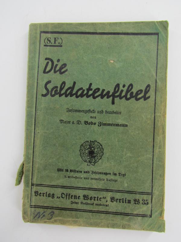 Die Soldatenfibel' Instruction Booklet 1936