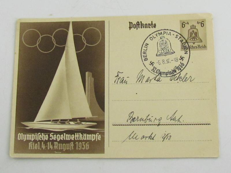 Early Third Reich Postcard Olympic Games 1936