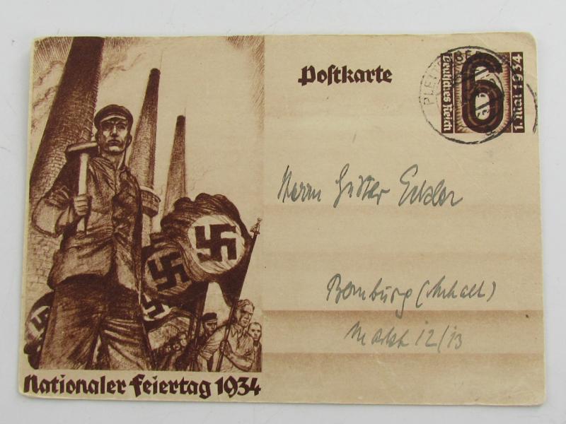 (Postcard) Nationaler Feiertag 1934