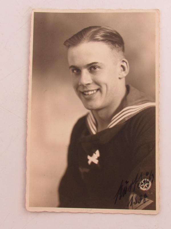 Portrait Photo of a Kriegsmarine Soldier