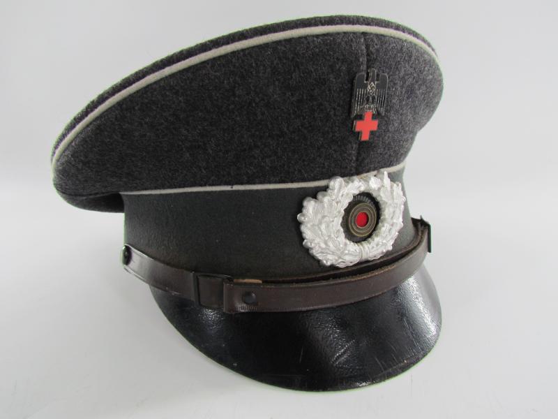 DRK ( German Red Cross ) EM/NCO Visor Cap by Peküro