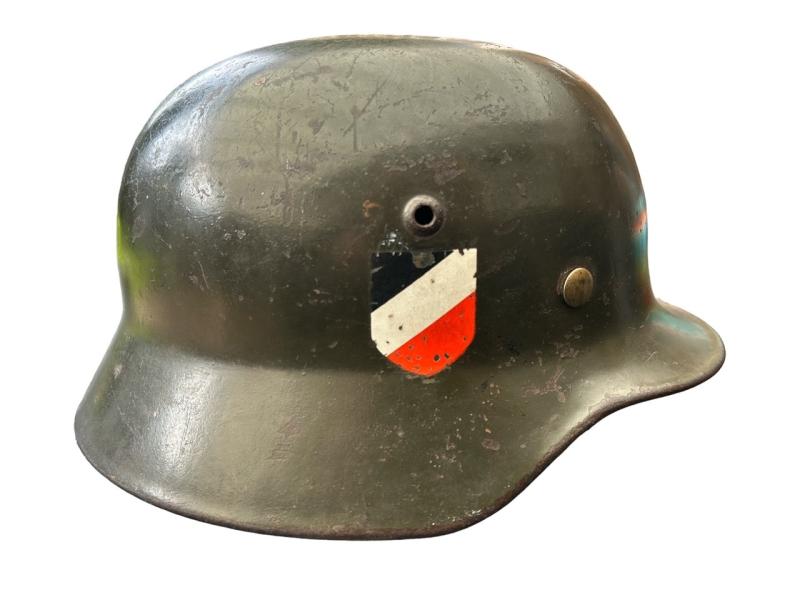EF66 M35 Green Heer Double Decal Helmet