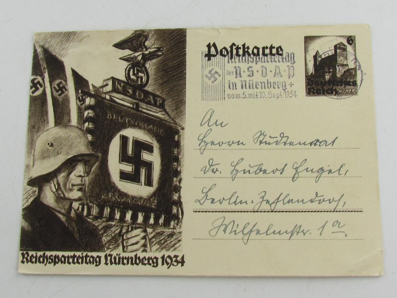 Postcard. Reichsparteitag Nürnberg 1934