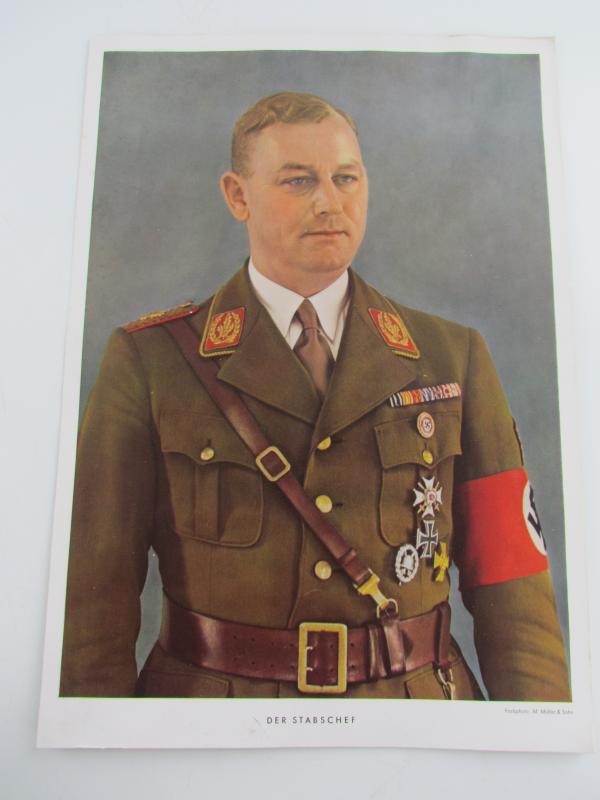 Poster With NSDAP Leader Viktor Lutze