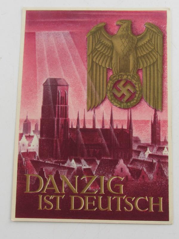 Postcard : Danzig Ist Deitsch ( Danzig is German )