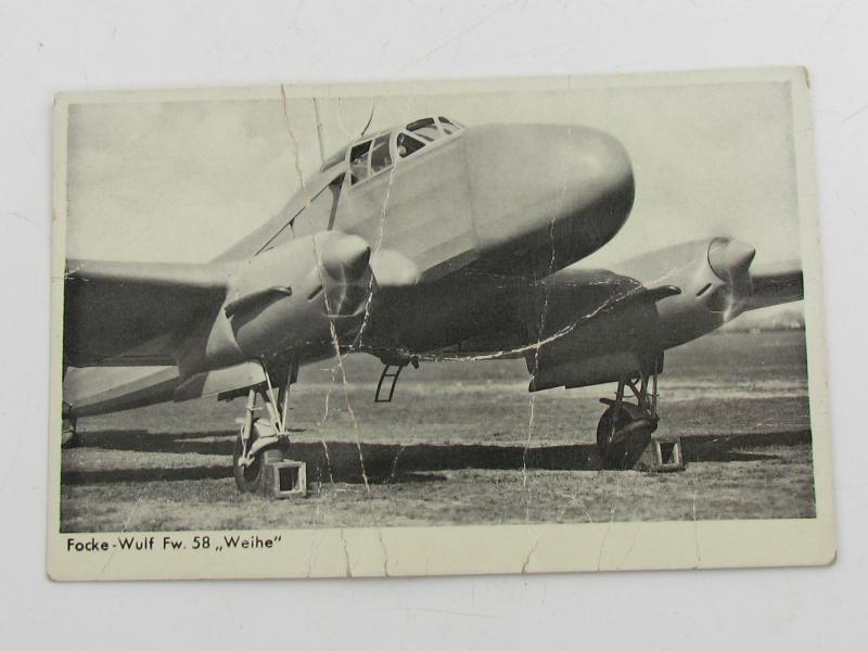 Postcard Focke Wulf fw 58  ,,Weihe