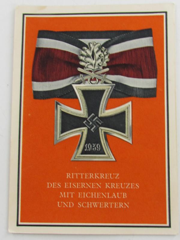 Postcard : Ritterkreuz des Eisernen Kreuzes'