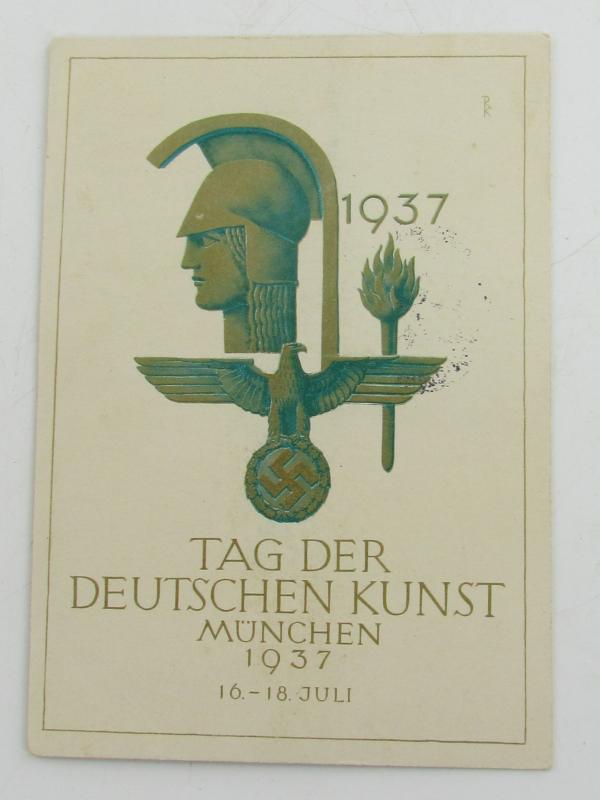 Postcard : 'Tag der Deutschen Kunst' 1937