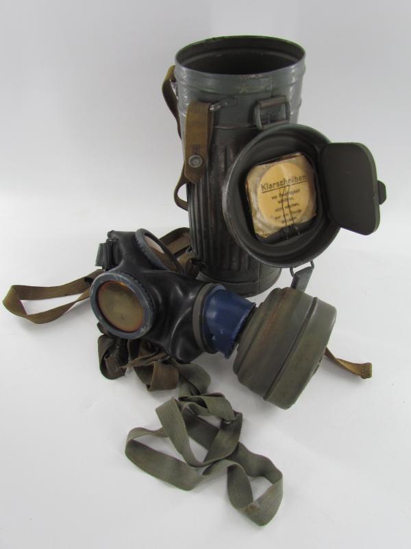 WH/SS Gasmask Cannister With M38 Gasmask and Filter