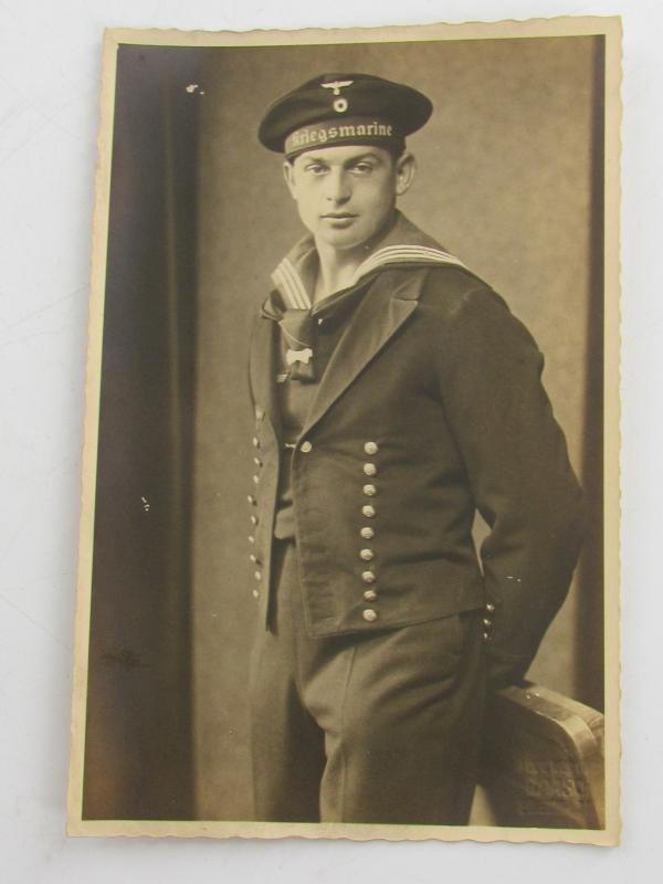 Portrait Photo of a Kriegsmarine Soldier