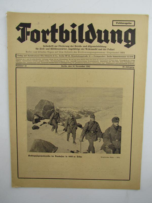 Fortbildung Magazine Nr 22  16-November 1942