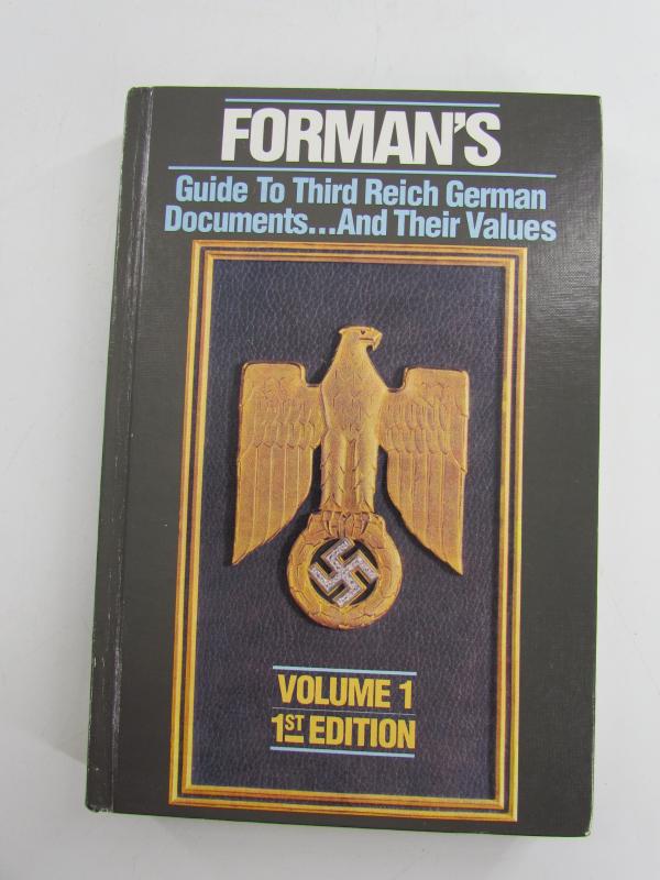 Book : Forman's Guide to Third Reich Documents