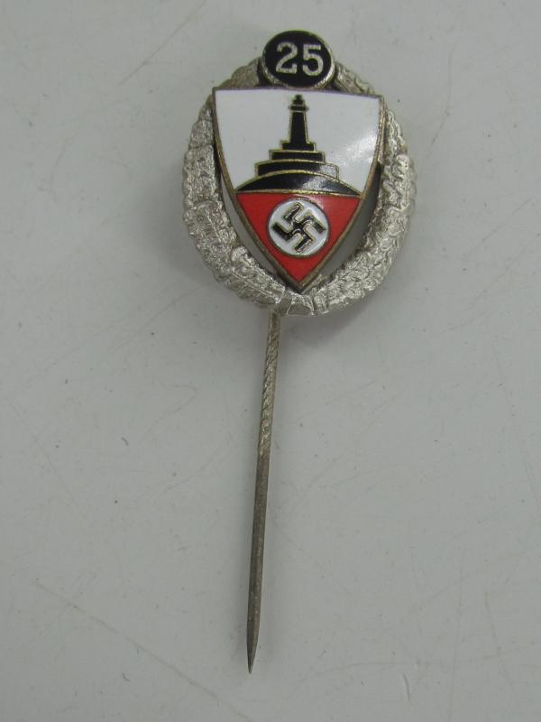 25 Years Member Stick Pin Kyffhäuser Bund