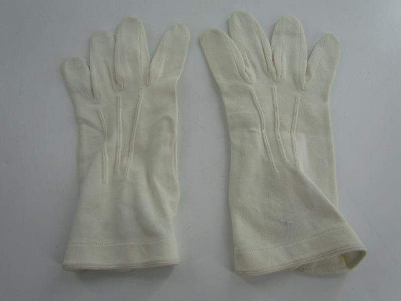 WH/SS Officer white Dress Gloves ....Named