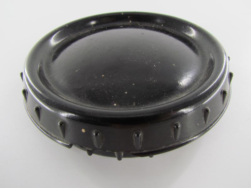 Second Pattern Black Butterdish Marked amh/S