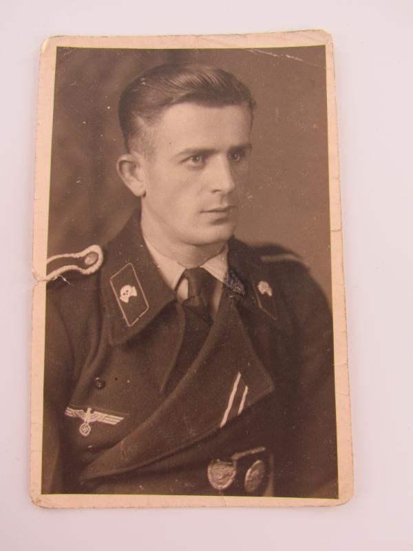 Portrait Photo of a Wehmacht Panzer Soldier