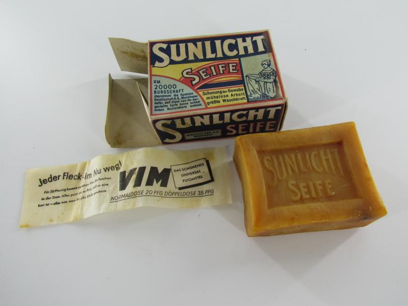 German WW2 Era Sunlight Soap in Factory Box