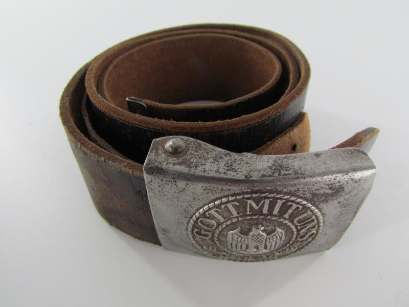 Wehrmacht ( Late War ) Belt with Buckle Dr. Franke & Co 1940