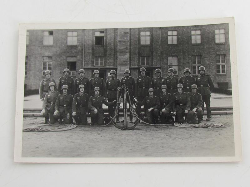 Group Photo in Front of a ( Kriegsmarine )Training Barracks