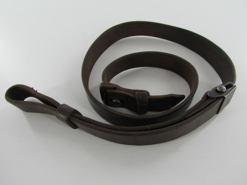 K98 Leather Rifle Sling, Maker Marked 1940