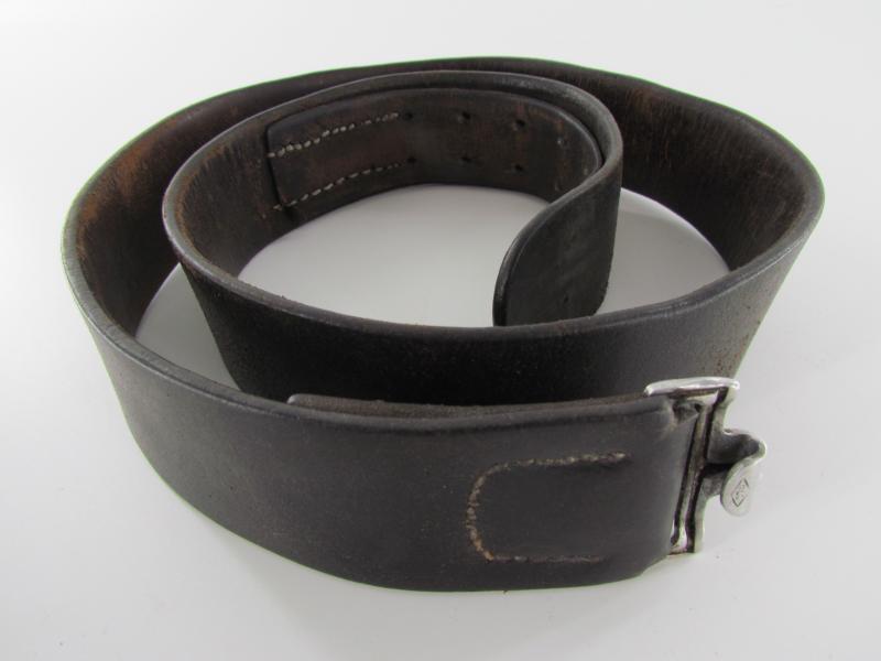 WH/SS Leather Equipment belt Marked