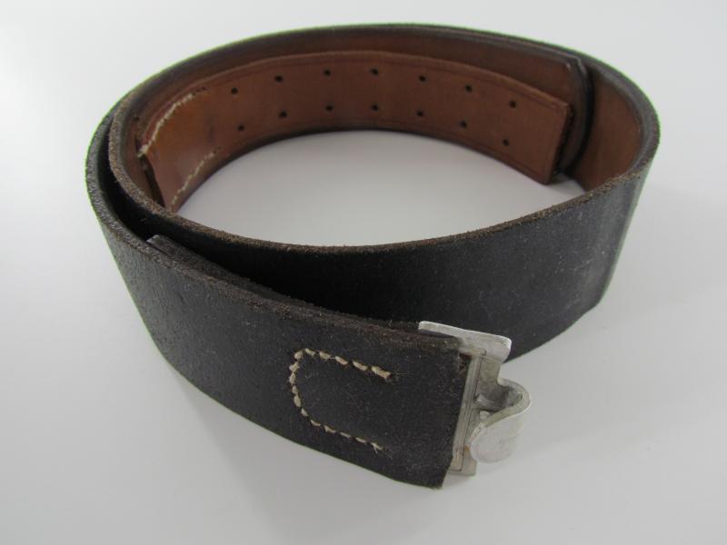 WH/SS Leather Equipment Belt...Marked 1943