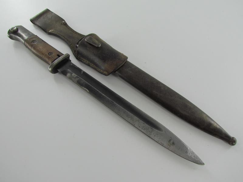 K98 Bayonet (Seitengewehr)SG 84/98 With Frog