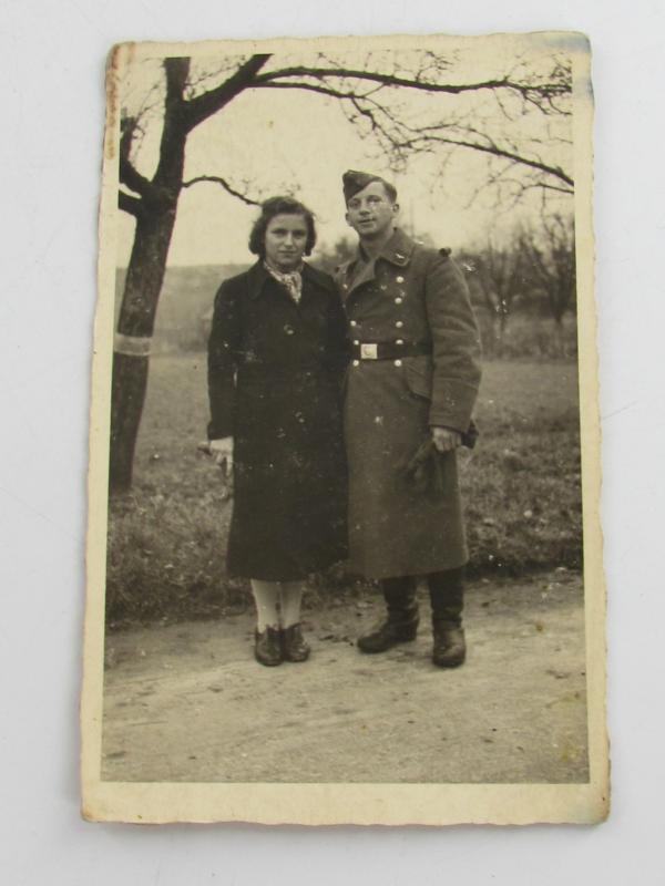 Portrait Photo of a Luftwaffe Soldier and his Wife