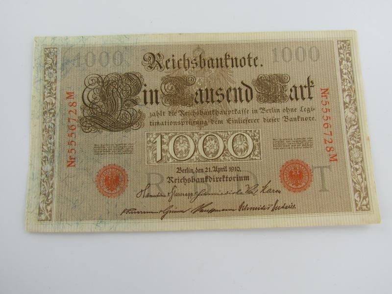 Deutsches Reich, 1000 Reichsmark  1910