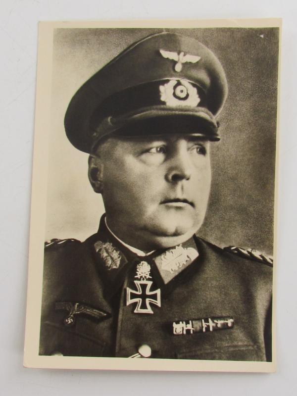 Postcard of Colonel General Hans-Valentin Hube