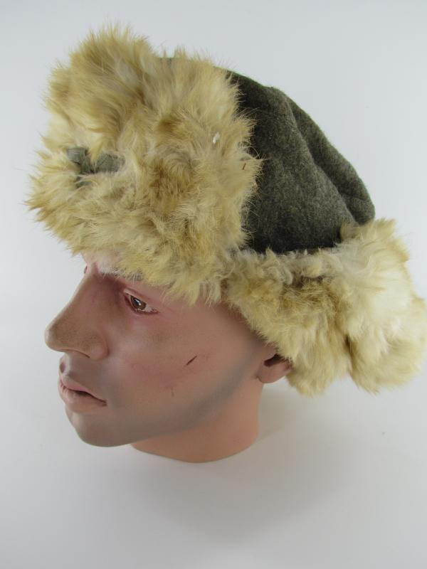 Wehrmacht ( Rabbit Fur )Winter Pelzmütze...Marked